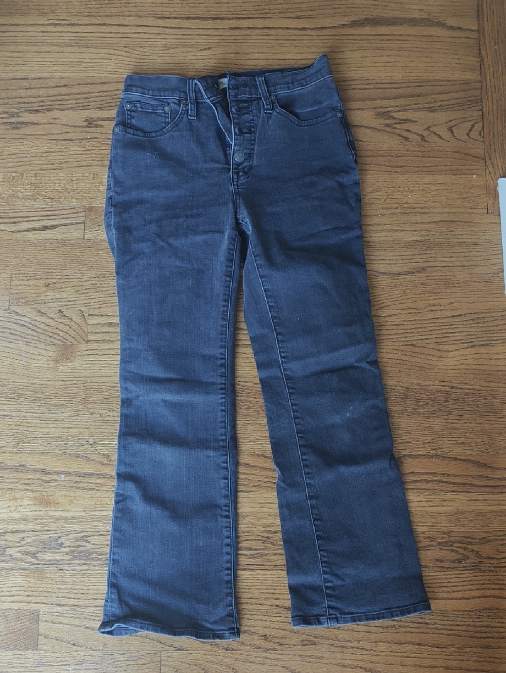 Madewell Women's Charcoal Flared Jeans